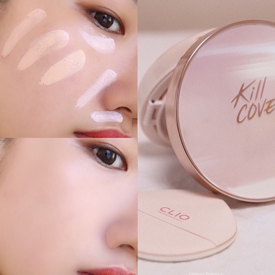 Phấn Cushion Clio Kill Cover Pink Glow Cream Cushion 17g